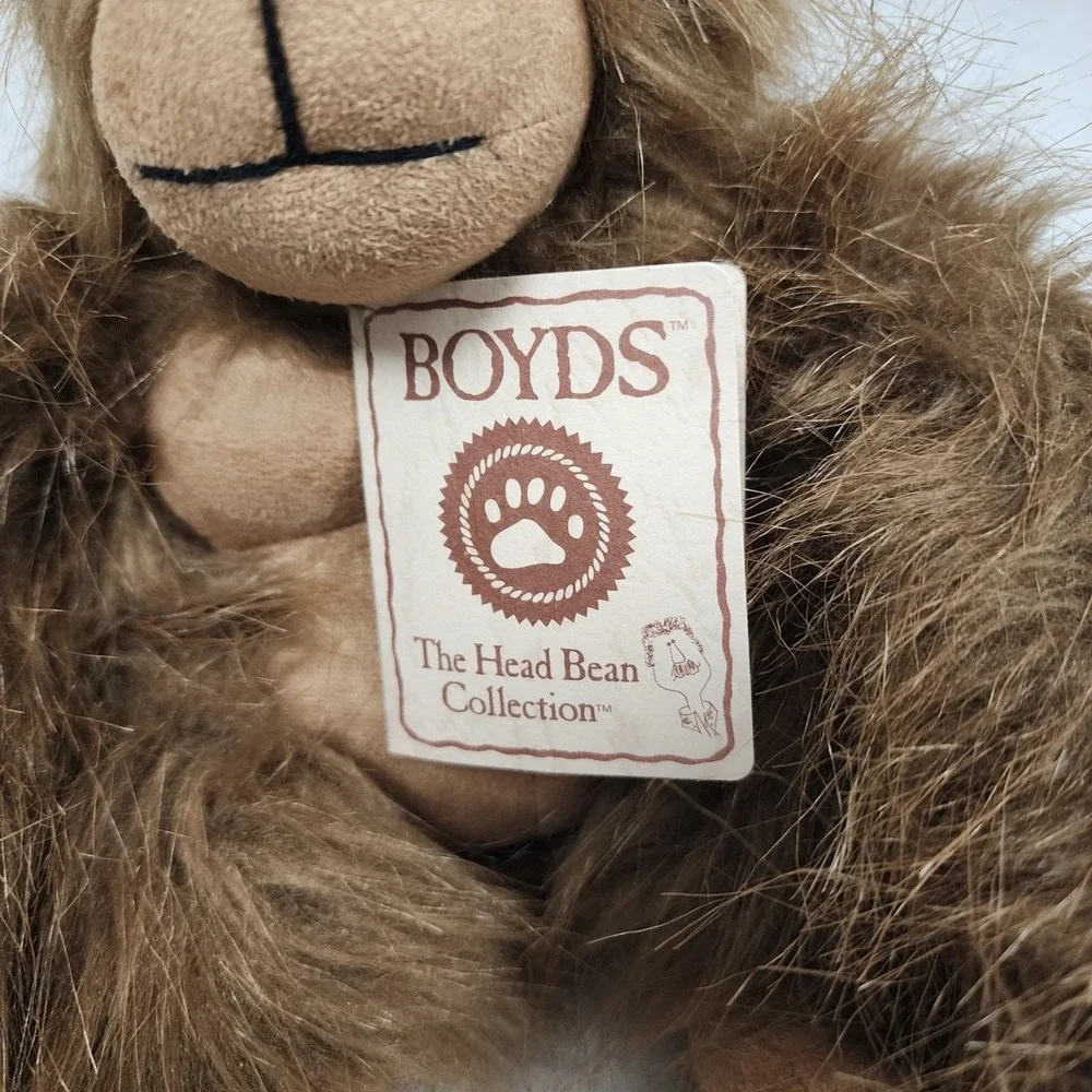 Boyds Bears Head Bean Collection Ollie Orangutan Monkey Plush Toy Stuffed Animal